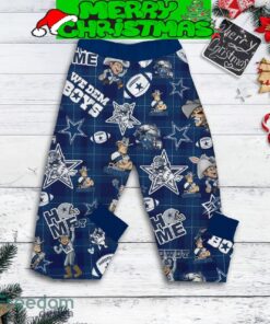 Dallas Cowboys Grinch Drink Starbucks Fleece Pajamas Set Christmas For Family - Dallas Cowboys Grinch Drink Starbucks Fleece Pajamas Set-2