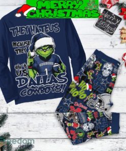 Dallas Cowboys Grinch Hate Us Christmas Fleece Pajamas Set For Women Gift Christmas image Dallas Cowboys Grinch Hate Us Christmas Fleece Pajamas Set For Women Gift Christmas - Dallas Cowboys Grinch Hate Us Christmas Fleece Pajamas Set-5