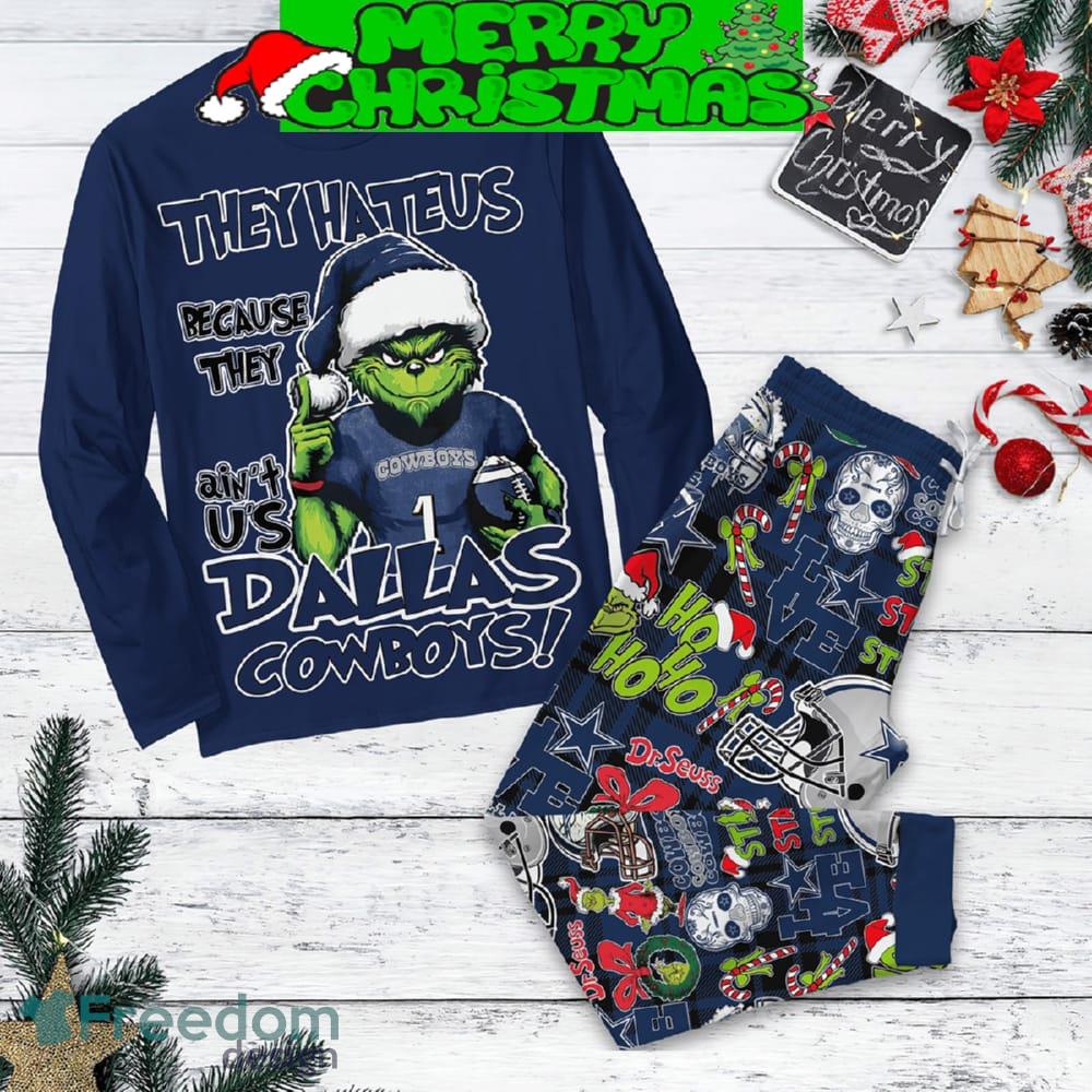 dallas-cowboys-grinch-hate-us-christmas-fleece-pajamas-set-for-women-gift-christmas-4.jpg Dallas Cowboys Grinch Hate Us Christmas Fleece Pajamas Set For Women Gift Christmas - Dallas Cowboys Grinch Hate Us Christmas Fleece Pajamas Set-5