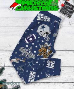 Dallas Cowboys Tis The Season To Watch The Cowboys Ho Me We Dem Boys Rowdy Christmas Fleece Pajama Set Men Women For Fans - Dallas Cowboys Tis The Season To Watch The Cowboys Ho Me We Dem Boys Rowdy Christmas Fleece Pajama Set-3