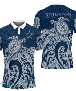 Dallas Cowboys Turtle Polynesian Pattern Polo Shirt