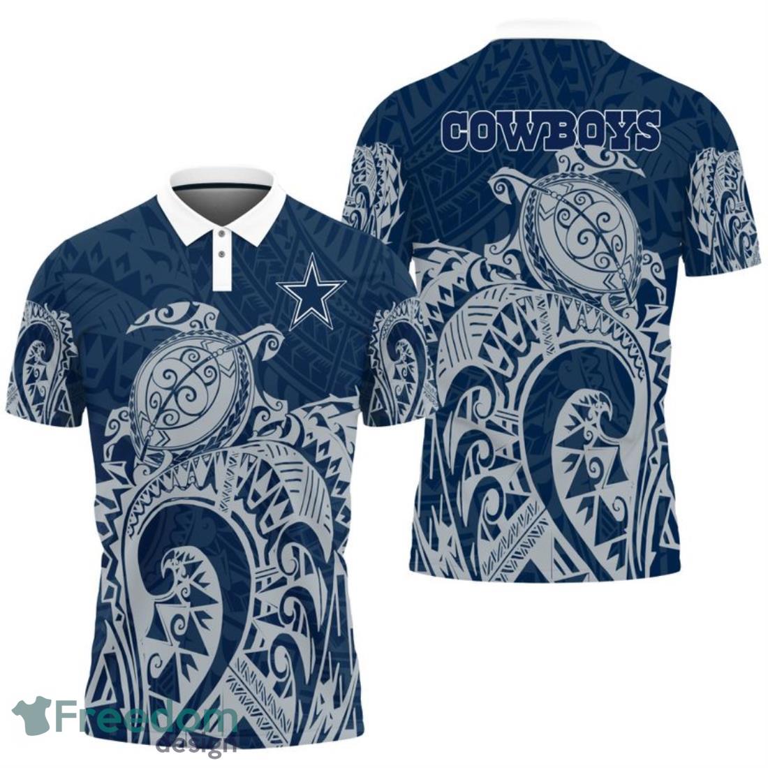 Dallas Cowboys Turtle Polynesian Pattern Polo Shirt image Dallas Cowboys Turtle Polynesian Pattern Polo Shirt Product Photo 1