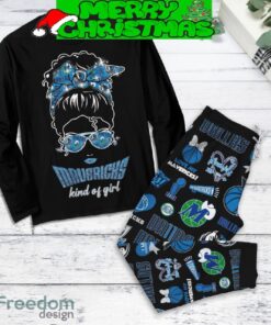 Dallas Mavericks Kind Of Girl Basketball Fleece Pajamas Set Gift Family