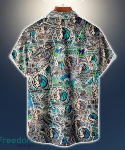 Dallas Mavericks Logo All Printed 3D Hawaiian Shirt For Fans NBA Hawaiian Shirt Product Photo 2