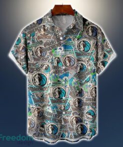 Dallas Mavericks Logo All Printed 3D Hawaiian Shirt For Fans NBA Hawaiian Shirt