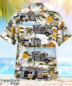 Davie, Broward County, Florida, Davie Fire Rescue Department Beach Hawaiian Shirt Product Photo 2