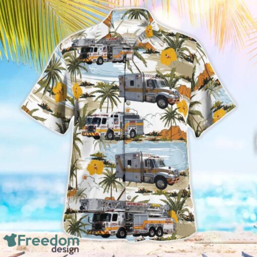 Davie, Broward County, Florida, Davie Fire Rescue Department Beach Hawaiian Shirt Product Photo 2