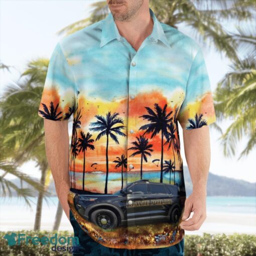 Davie, Broward County, Florida, Town of Davie Police Department Car Hawaiian Shirt Summer Beach Shirt Product Photo 4