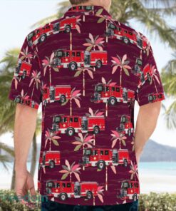 Deepwater Fire Company Pennsville, New Jersey Summer Hawaiian Shirt Product Photo 2