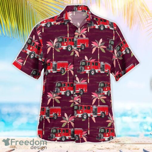 Deepwater Fire Company Pennsville, New Jersey Summer Hawaiian Shirt Product Photo 3