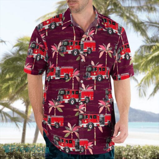 Deepwater Fire Company Pennsville, New Jersey Summer Hawaiian Shirt Product Photo 4