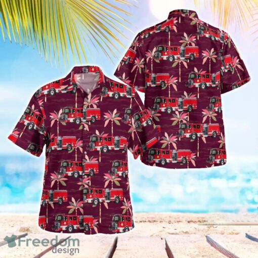 Deepwater Fire Company Pennsville, New Jersey Summer Hawaiian Shirt Product Photo 1