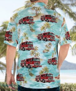 Deepwater Fire Department 3D Hawaiian Shirt Product Photo 2