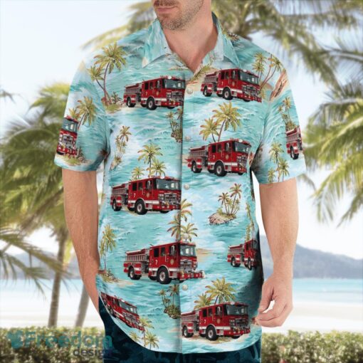 Deepwater Fire Department 3D Hawaiian Shirt Product Photo 4