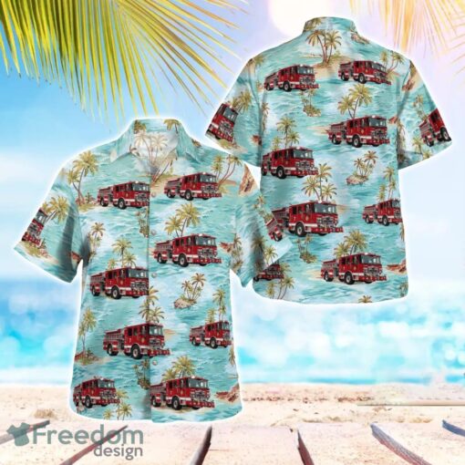 Deepwater Fire Department 3D Hawaiian Shirt Product Photo 1