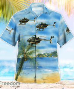 Dekalb County Police MD500 N90DK 3D Summer Aloha Hawaiian Shirt Product Photo 3