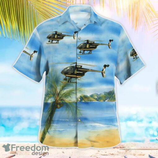 Dekalb County Police MD500 N90DK 3D Summer Aloha Hawaiian Shirt Product Photo 3