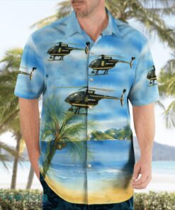 Dekalb County Police MD500 N90DK 3D Summer Aloha Hawaiian Shirt Product Photo 4