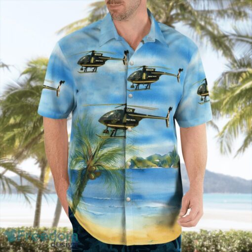 Dekalb County Police MD500 N90DK 3D Summer Aloha Hawaiian Shirt Product Photo 4