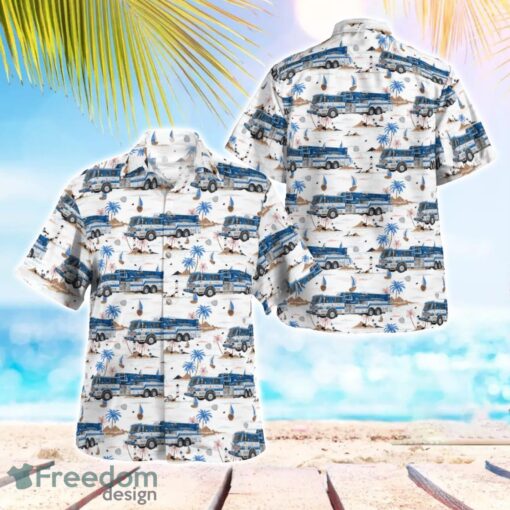 Deland Fire Department, Florida Tower Truck Hawaiian Shirt Beach Summer Shirt Product Photo 1