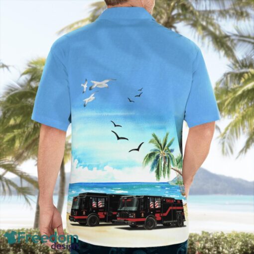 Delhi, Louisiana, Delhi Fire Department Tropical 3D Hawaiian Shirt Gift For Summer Product Photo 4