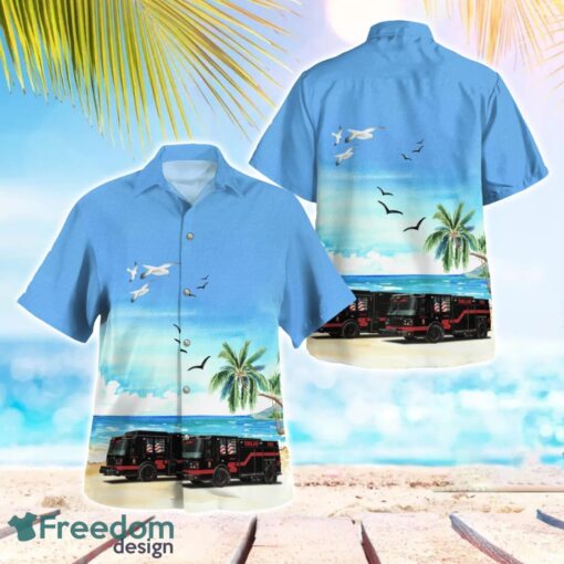 Delhi, Louisiana, Delhi Fire Department Tropical 3D Hawaiian Shirt Gift For Summer Product Photo 1