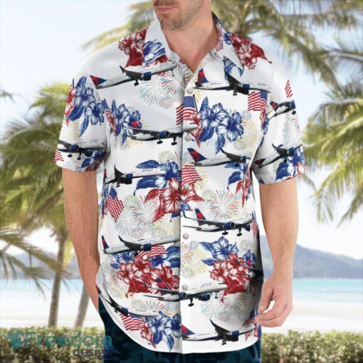 Delta Air Lines Boeing 757-232 Beach Hawaiian Shirt Summer Gift Product Photo 4