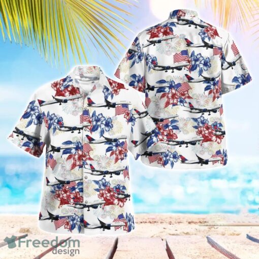 Delta Air Lines Boeing 757-232 Beach Hawaiian Shirt Summer Gift Product Photo 1