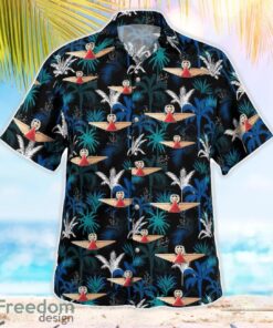 Delta Airlines Captain Pilot Wings Badge Beach Hawaiian Shirt 3D Printed Product Photo 3