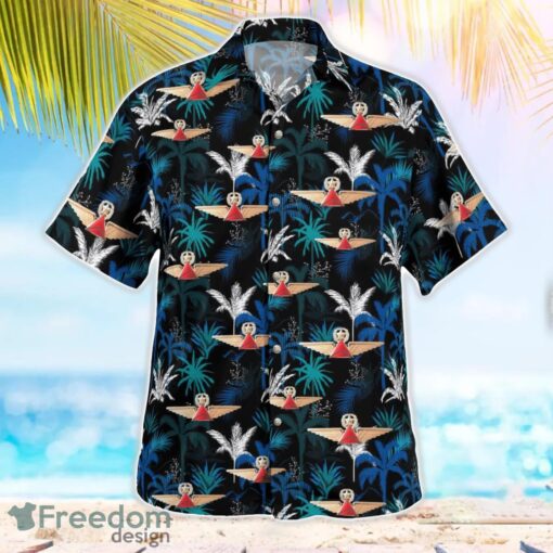 Delta Airlines Captain Pilot Wings Badge Beach Hawaiian Shirt 3D Printed Product Photo 3