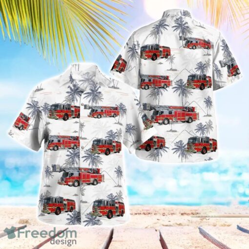 Deltona Fire Rescue, Florida 3D Hawaiian Shirt Product Photo 1