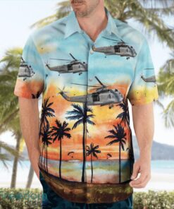 Denmark Air Force Sikorsky S-61A 3D Hawaiian Shirt Product Photo 3