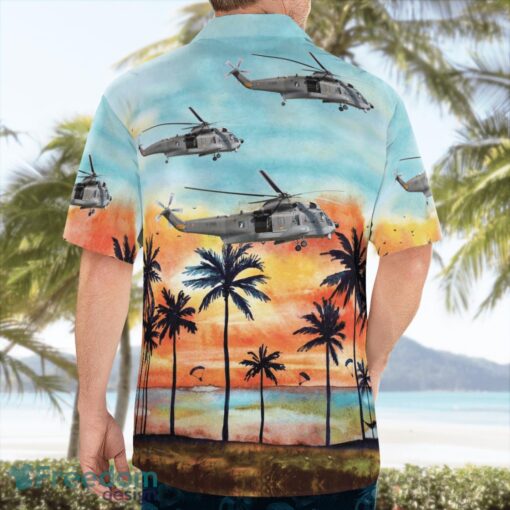 Denmark Air Force Sikorsky S-61A 3D Hawaiian Shirt Product Photo 4