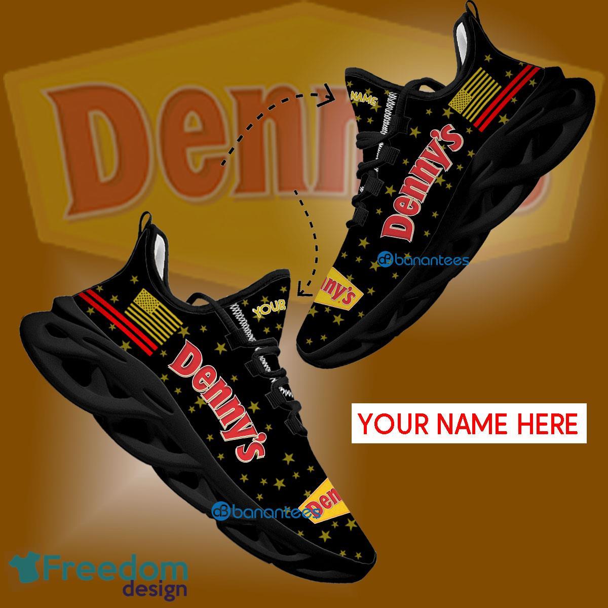 Denny's Sport Sneaker Culture Custom Name Gift Max Soul Shoes USA Flag Star New For Fans - Denny's Running Shoes New Trending Personalized Photo 1