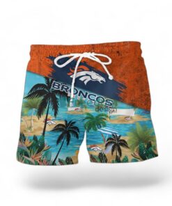 Denver Broncos Logo Combo Hawaiian Shirt And Short Trending Summer For Fans Product Photo 2