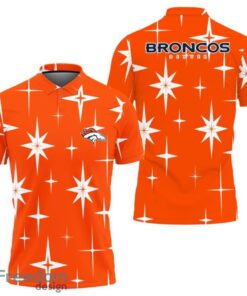 Denver Broncos Sparkle Pattern Polo Shirt