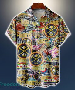 Denver Nuggets Logo All Printed 3D Hawaiian Shirt For Fans NBA Hawaiian Shirt Product Photo 1