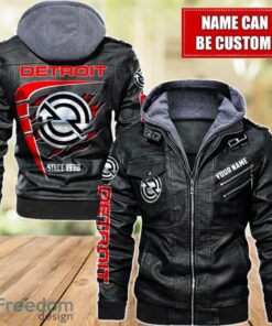 Detroit Diesel 2D Leather Jacket For Men Custom Name Special Gift Ideas Product Photo 1