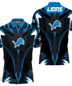 Detroit Lions Abstract Pattern Polo Shirt