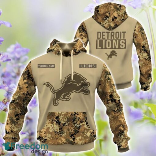 Detroit Lions Autumn season Hunting Gift 3D TShirt Sweatshirt Hoodie Zip Hoodie Custom Name For Fans Product Photo 1