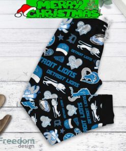 Detroit Lions Run On Coffee Fan Love Fleece Pajamas Set Black For Christmas image Detroit Lions Run On Coffee Fan Love Fleece Pajamas Set Black For Christmas - Detroit Lions Run On Coffee Fan Love Fleece Pajamas Set Black-3