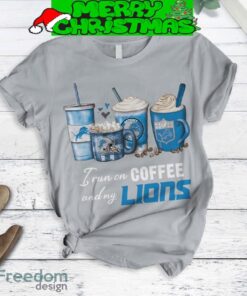 Detroit Lions Run On Coffee Fan Love Fleece Pajamas Set Grey Full Print Christmas For Women - Detroit Lions Run On Coffee Fan Love Fleece Pajamas Set Grey-2
