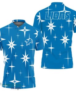 Detroit Lions Sparkle Pattern Polo Shirt
