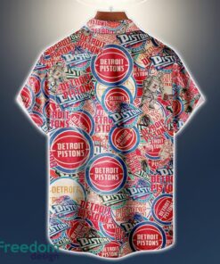 Detroit Pistons Logo All Printed 3D Hawaiian Shirt For Fans NBA Hawaiian Shirt Product Photo 2