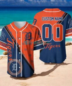 Detroit Tigers Custom Name And Number Slogan Baseball Jersey Shirt