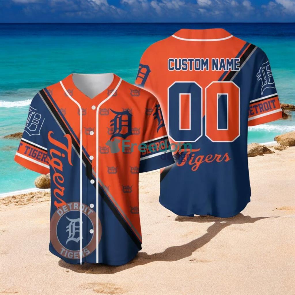 Detroit Tigers Custom Name And Number Slogan Baseball Jersey Shirt image Detroit Tigers Custom Name And Number Slogan Baseball Jersey Shirt Product Photo 1
