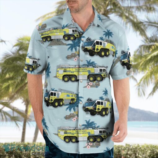 DFW Airport Fire Department Hawaiian Shirt Beach Shirt Summer Holiday Gift Product Photo 3