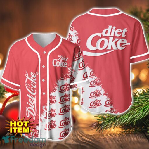 Diet Coke Logo Printed Baseball Jersey Shirt For Men And Women Product Photo 1