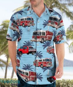 Dighton , Massachusetts, Dighton Fire Department Hawaiian Shirt Summer Beach Shirt Product Photo 2