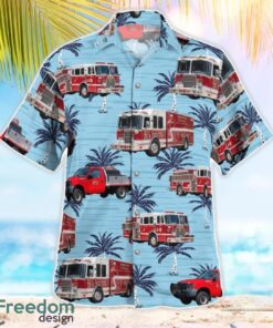 Dighton , Massachusetts, Dighton Fire Department Hawaiian Shirt Summer Beach Shirt Product Photo 3